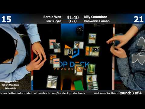 Modern w/ Commentary 4/19/18: Bernie Wen (Grixis Pyro) vs. Billy Comminos (Ironworks Combo)