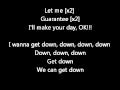 Chris Brown FT Kanye west - Down  (Lyrics on screen) karaoke Exclusive