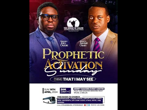 APOSTLE AROME OSAYI || PROPHETIC ACTIVATION SUNDAY || HOUSE OF SALEM ABUJA