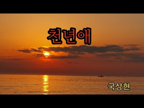 누구나 한번쯤은~~#천년애  국상현(가사)