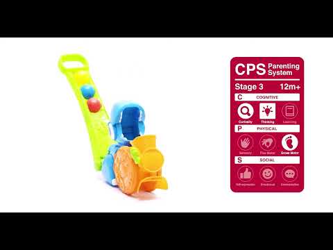 Winfun Popping Fun Dino PushAlong Toy with Ball Popping Action