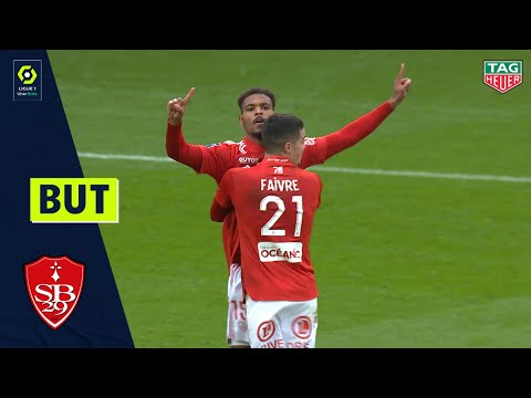 But Steve MOUNIE (80' - STADE BRESTOIS 29) STADE BRESTOIS 29 - FC GIRONDINS DE BORDEAUX (2-1) 20/21