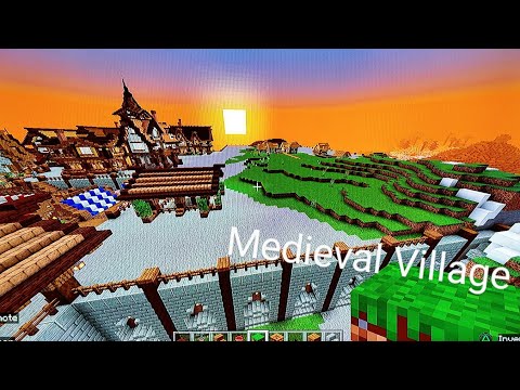 Minecraft : Watch me build.Medieval village.Relaxing and  inspirational.Vanilla.Bedrock.