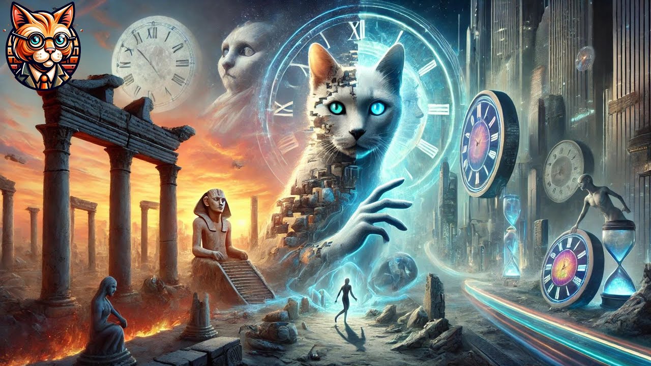 Dimensional Travel 维度旅行⌛😼 #ai #aiart #chatgpt #aiimage #cat #animation #dimensions #timetravel