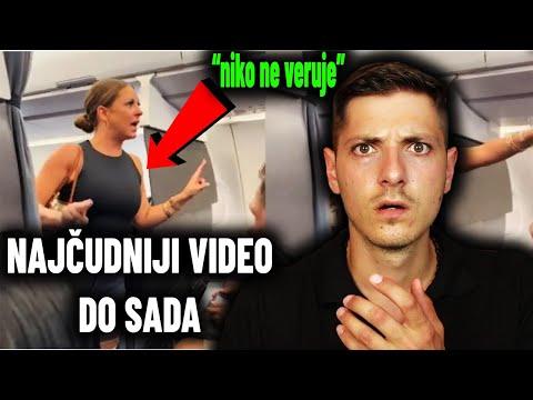 Ovo Je NAJČUDNIJI Video Do Sada - Žena Ugledala Nešto JEZIVO u Avionu