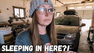 Sleeping in a Shop?! Avoiding Subfreezing Temperatures in My Minivan Camper