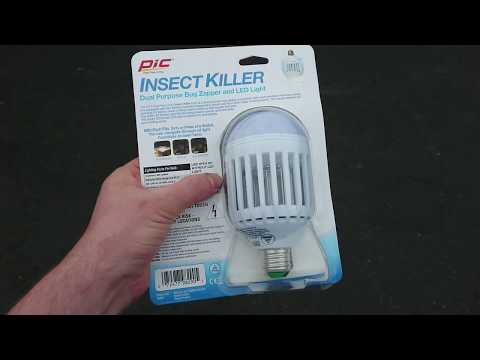 PIC - Insect Killer Light Bulb Review - Bug Zapper Lightbulb