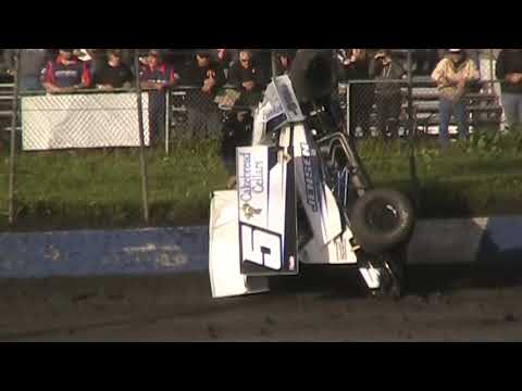Sprint Car Crash @ Petaluma Speedway 4/28/18