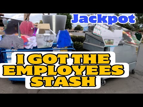 DUMPSTER DIVING - THESE DUMPSTERS WERE LOADED WITH EMPLOYEE STASH AND I GOT A SURPRISE!