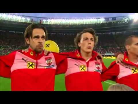 2011.6.3 Austria National Anthem v Germany - Euro 2012 Qualifying