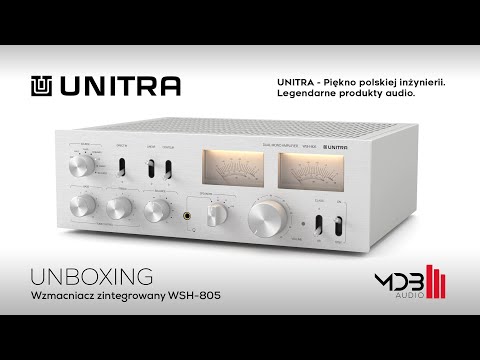 Unboxing i prezentacja wzmacniacza stereofonicznego UNITRA WSH-805.