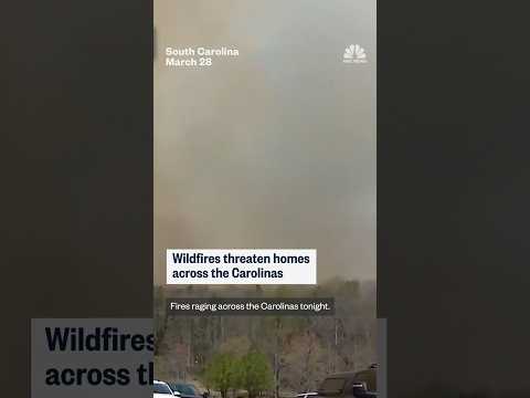 Wildfires threaten homes across the Carolinas