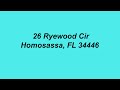 26 Ryewood Cir Homosassa FL 34446