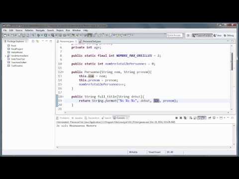 JAVA Intermédiaire 18 La surcharge de méthodes en Java