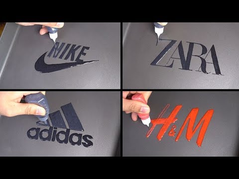 Brand Logos Pancake art - Nike, Zara, Adidas, H&M
