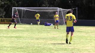 preview picture of video 'Devonport Strikers v South Hobart Friendly Highlights 25 Jan 2014'