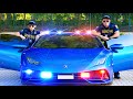 Jason and Blue Lamborghini Adventure with Officers and Diamonds