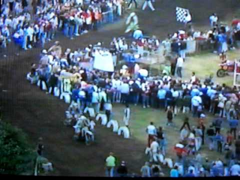 1986 British 500cc Motocross GP Hawkstone Park - Geboers/Jobe Finish Line and Interviews