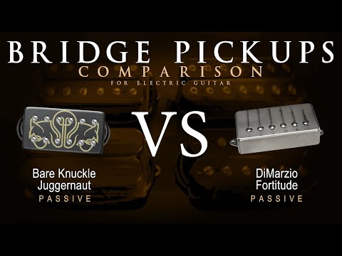 Bare Knuckle JUGGERNAUT vs DiMarzio FORTITUDE - Bridge Guitar Pickup Comparison Tone Demo