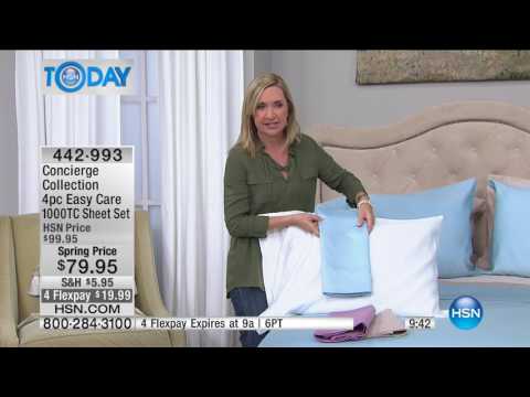 HSN | HSN Today: Concierge Collection Bedding 02.15.2017 - 08 AM