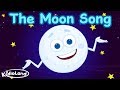 THE MOON SONG Bedtime Songs KidloLand Nursery Rhymes For Kids Moon Satellite Shape Songs