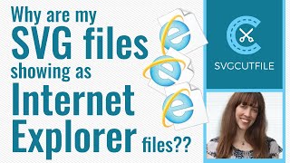 Why are my SVG files showing as Internet Explorer files??