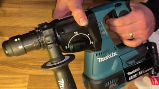 SDS und Standard Bohrfutter benutzen am Beispiel eines Makita Akku-Kombihammer DHR243Z DIY Anleitung