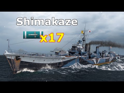 World of WarShips Shimakaze - 4 Kills 322K Damage