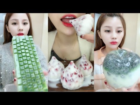 Sütlü Buz Yemek Videoları - #87 ASMR (Frozen Milk Eating)