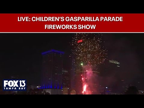 LIVE: Children’s Gasparilla Parade fireworks show