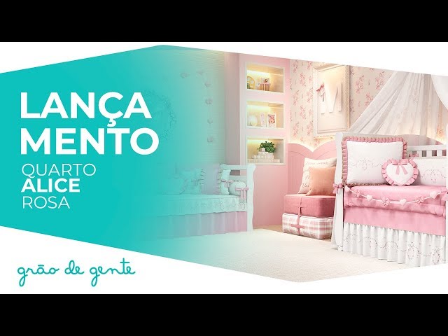 Quarto de Bebê Alice Rosa - Grão de Gente