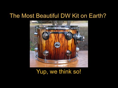 DW Collectors Exotic African Chen Chen SSC Pure Maple w/ Nickel Hardware. Gorgeous!