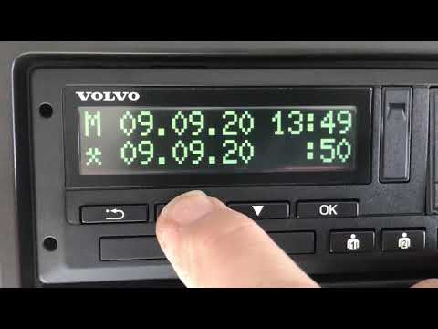 Färdskrivare. Isättning av förarkort samt inmatning av obligatoriska uppgifter före körning