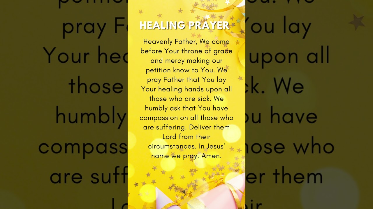 The Most Powerful Healing Prayer - Short Prayer for Healing and Recovery