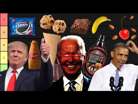 PRESIDENTS RANK ICE CREAM TOPPINGS