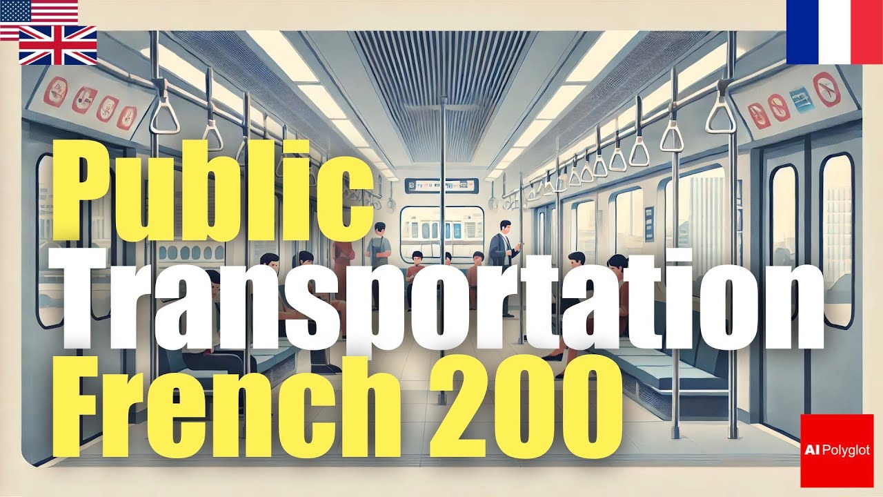 Public Transportation French 200 | Passive listening | with hiragana episode artwork