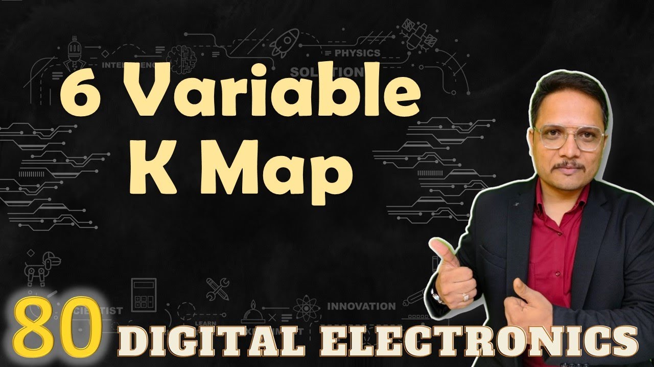 6 Variable K Map: Example and Boolean Function Optimization