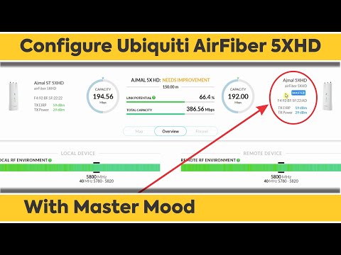 How To Configure Ubiquiti AirFiber 5XHD With Master Mood Step By Step
