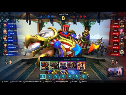 Paladins XBOX ONE - Ranked Khan Gameplay 59 On Stone Keep Season 4