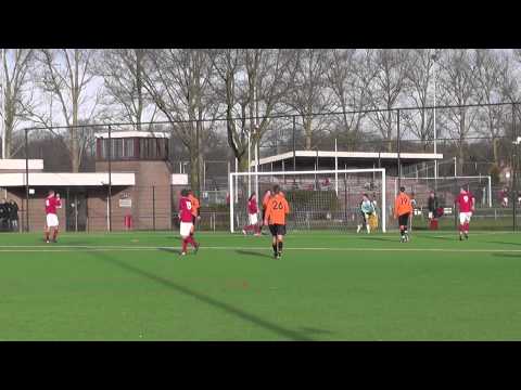 18 jan 2014 Saestum B1 - VV De Meern B2 vr 4-4 Knappe redding Rainier op inzet Jorn