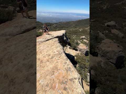 Exploring the boulder field of Lizard’s Mouth Rock, Santa Barbara, CA