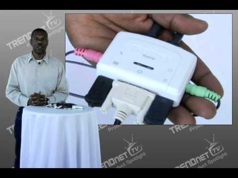 TRENDnet 2 PORT DVI GARSO KVM JUNGIKLIS (TK-214I) – Z010333