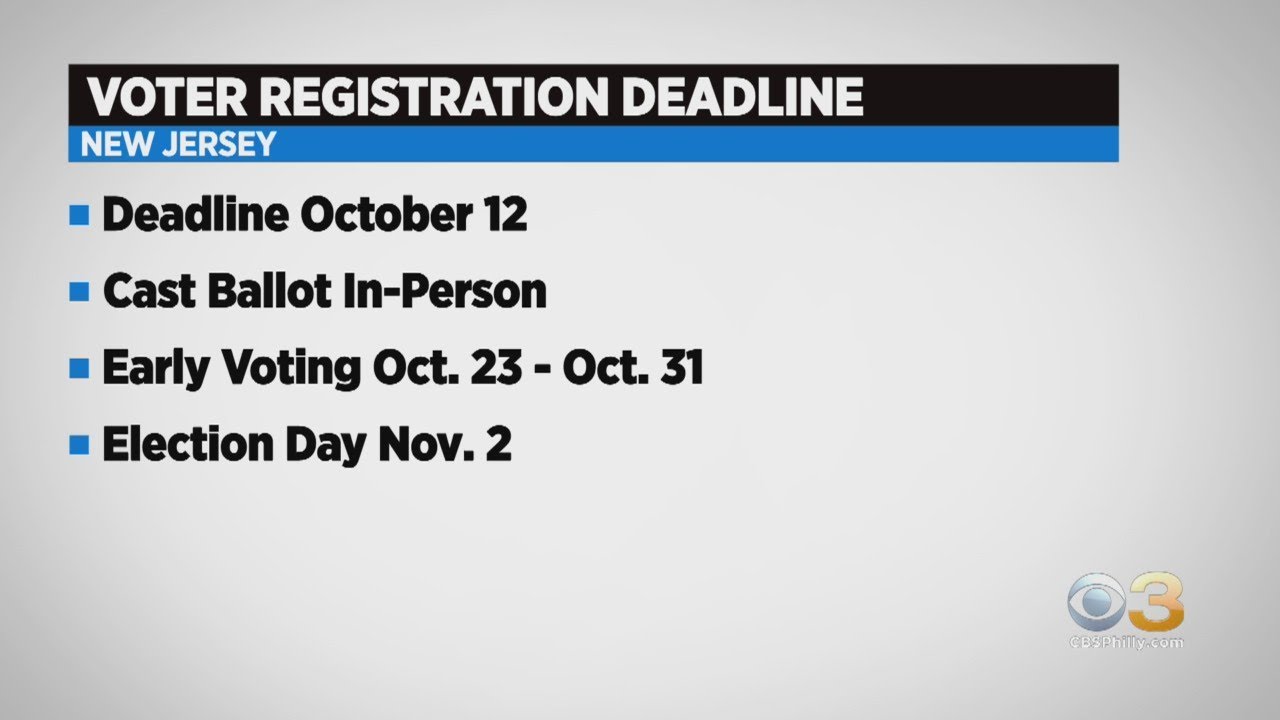 Voter Registration Ends Tuesday In New Jersey