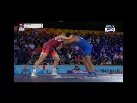 Deepak Punia 🇮🇳win 10-0 men's freestyle 86kg bout in wrestling