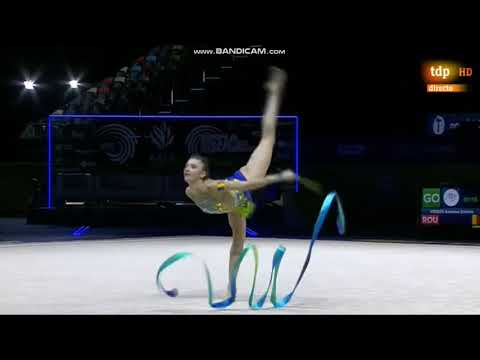 Andreea Verdes (ROU) Ribbon Q - European Championship 2019 Baku