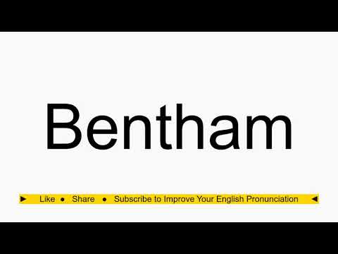 How to pronounce Bentham