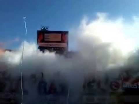 "Recibimiento De La Ultra Fiel En El Clasico Capitalino 15/02/2015" Barra: La Ultra Fiel &bull; Club: Club Deportivo Olimpia