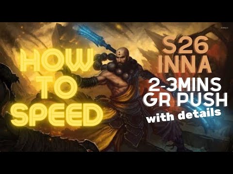 Diablo 3 Season 26 - Inna's Monk - Fast 110-115 GRs