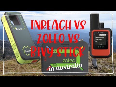 Satellite communicator comparisons Australia - ACR Bivy Stick vs Zoleo vs Garmin InReach Mini