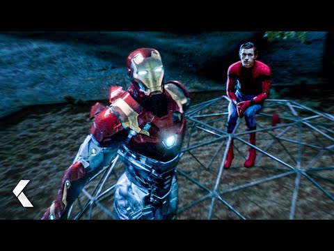 Iron Man Saves Peter Parker From Drowing - Spider-Man: Homecoming | Tom Holland, Robert Downey Jr.